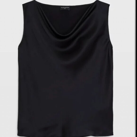 NWT Club Monaco 100% silk cami cowl neck top - Picture 3 of 7